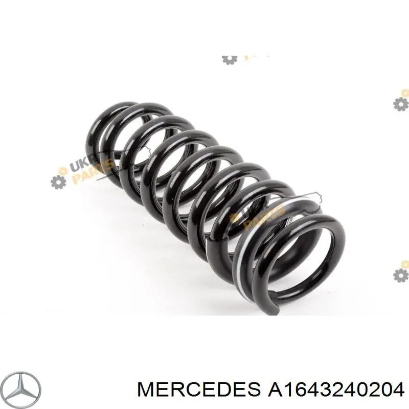 Sprężyna tylna Mercedes A1643240204 cena, od 61,50 USD