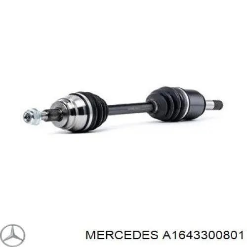Półoś napędowa przednia lewa Mercedes A1643300801 cena, od 130,77 USD