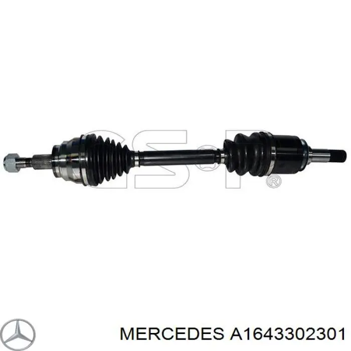A1643302301 Mercedes Półoś napędowa przednia lewa