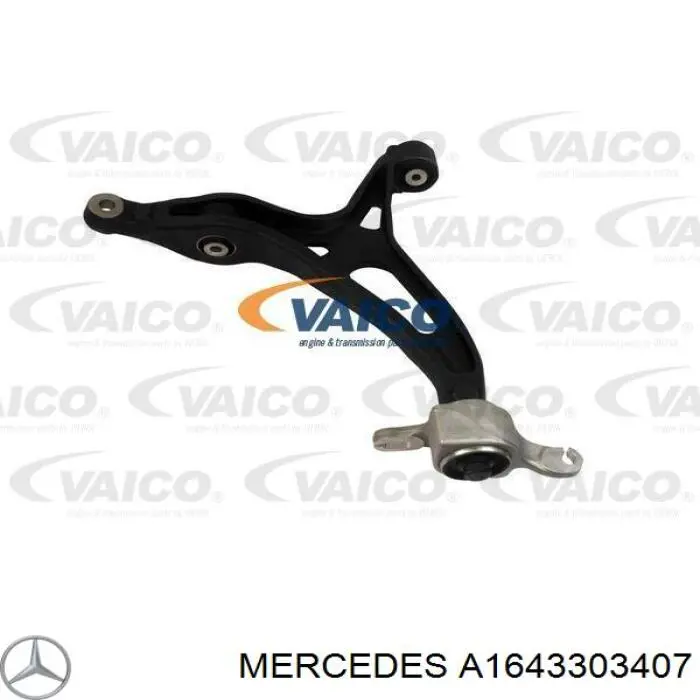 Wahacz zawieszenia przedniego dolny lewy Mercedes A1643303407 cena, od 181,33 USD