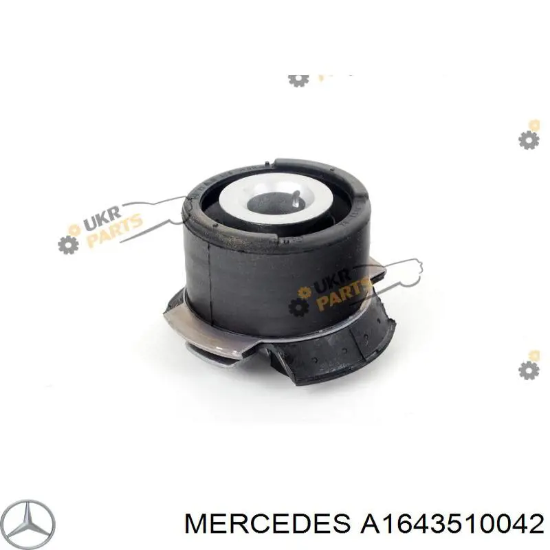 Do koszyka 1643510042 Mercedes Silentblock tylnej belki