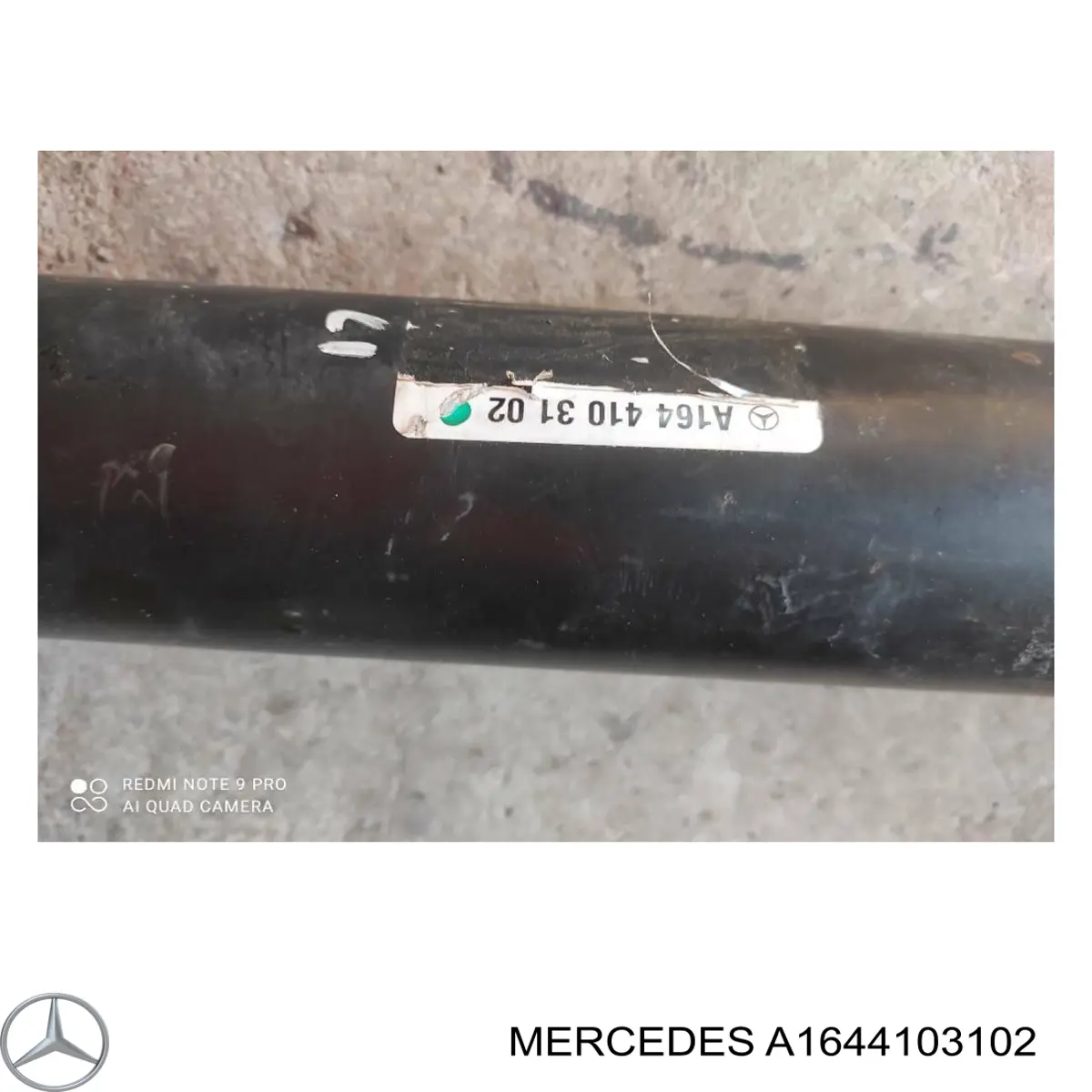 Do koszyka A1644103102 Mercedes Wał Cardana tylny, kompletny