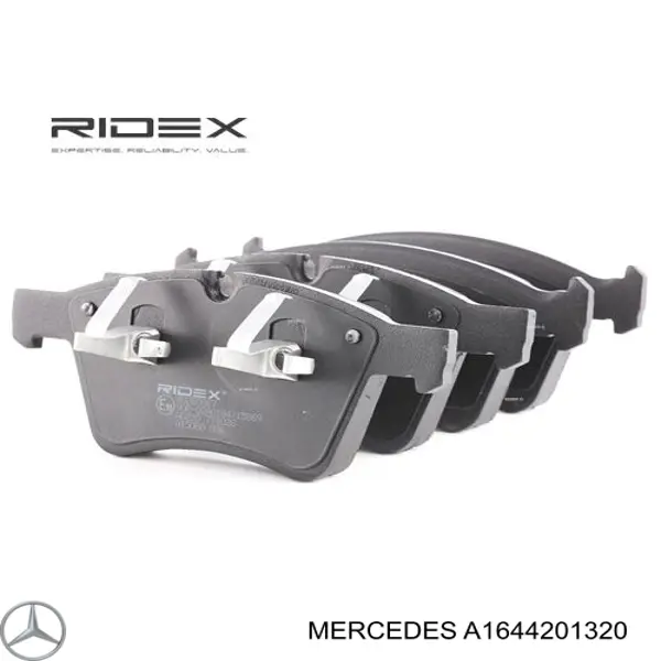 Do koszyka A1644201320 Mercedes Klocki hamulcowe przednie tarczowe