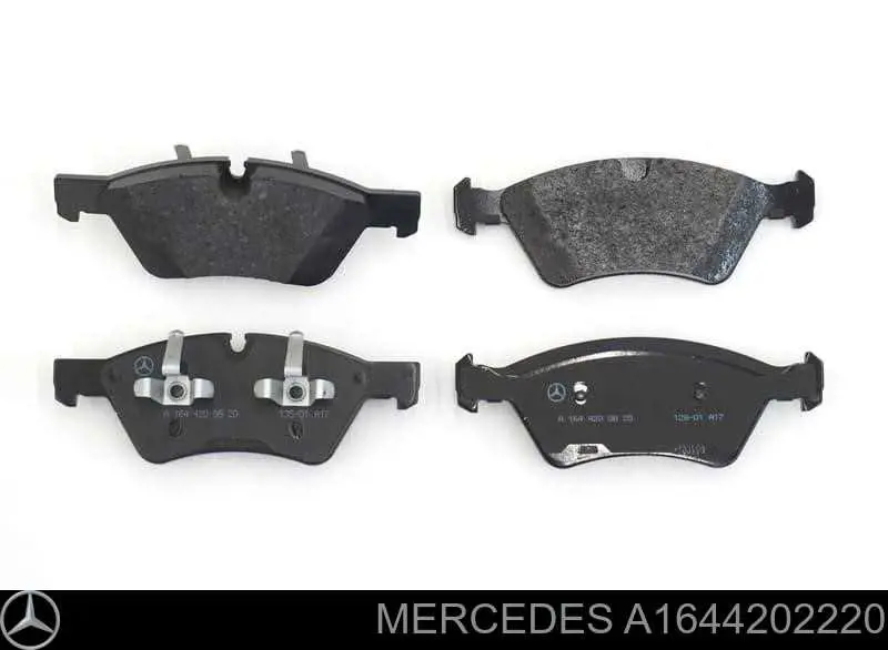 Klocki hamulcowe przednie tarczowe Mercedes A1644202220 cena, od 40,68 USD