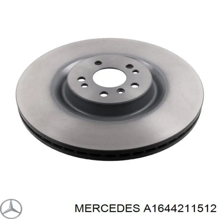 Do koszyka A1644211512 Mercedes Tarcza hamulcowa przednia