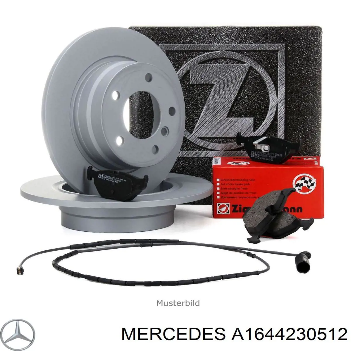 Tarcza hamulcowa tylna Mercedes A1644230512 cena, od 66,47 USD