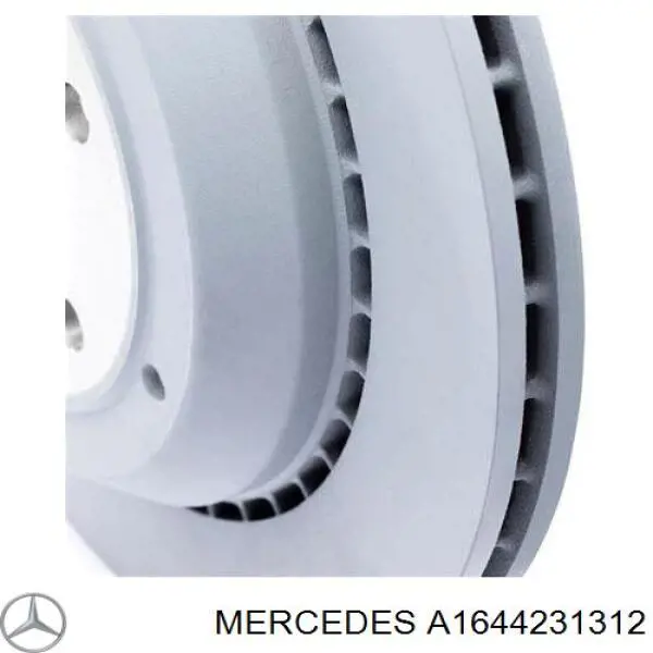Do koszyka A1644231312 Mercedes Tarcza hamulcowa tylna