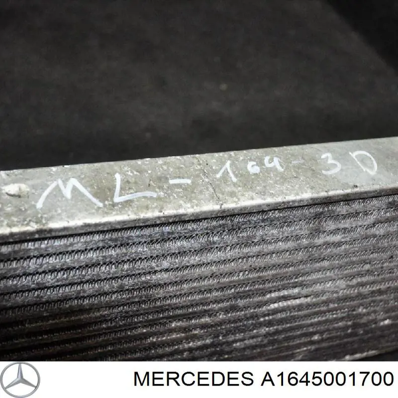 Do koszyka A1645001700 Mercedes Chłodnica intercoolera