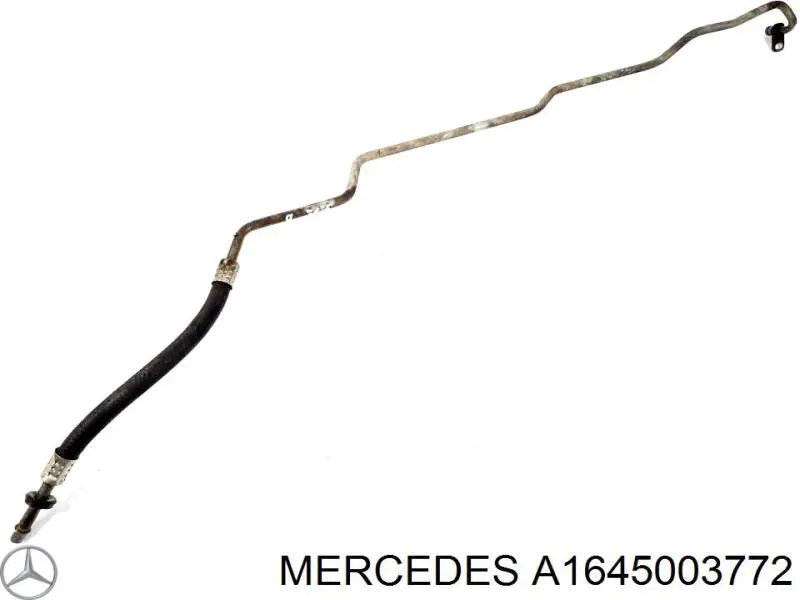 Do koszyka A1645003772 Mercedes Rura (przewód) chłodzenia automatycznej skrzyni biegów, dopływ