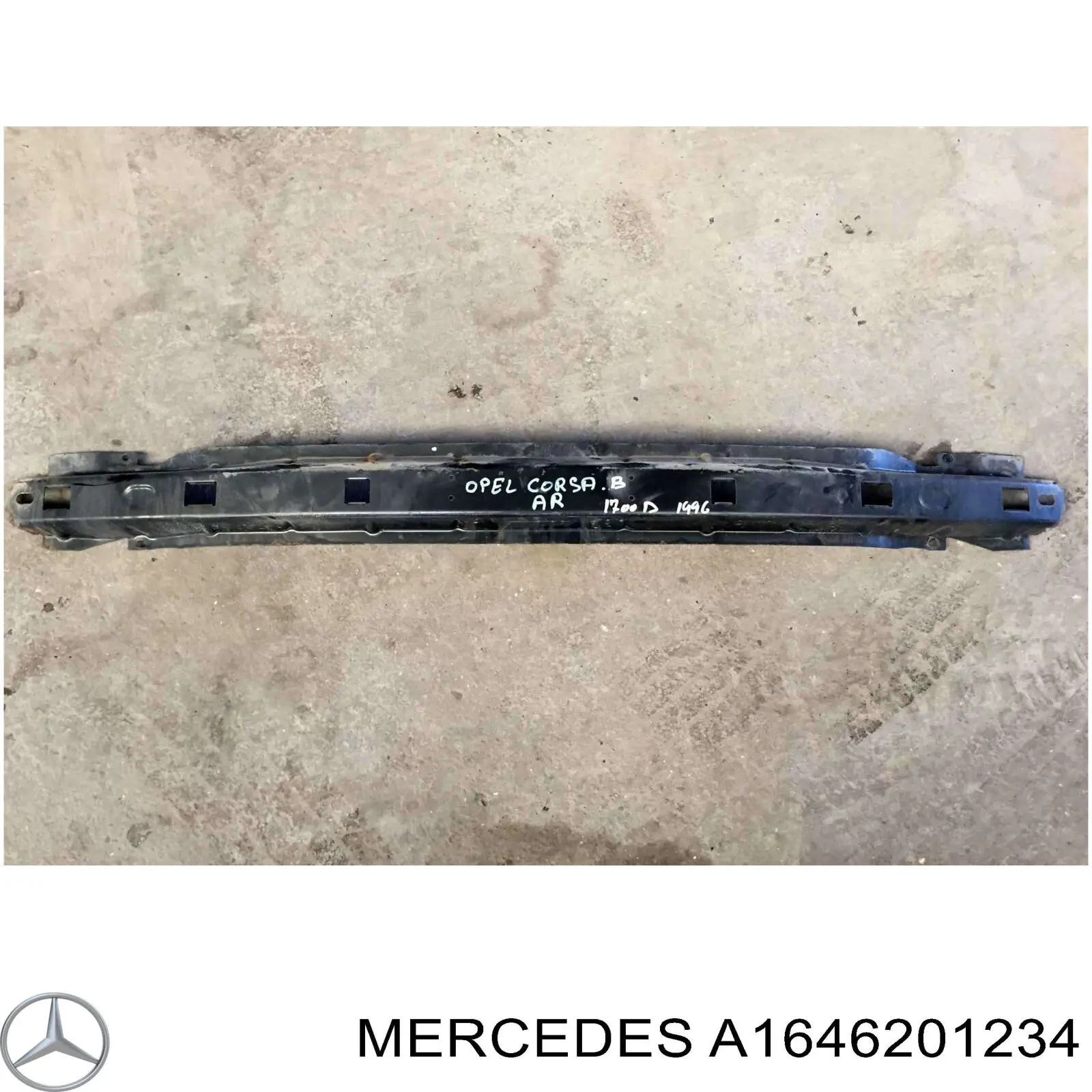 A1646201234 Mercedes Wzmocnienie zderzaka przedniego