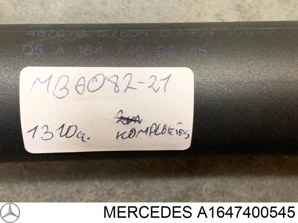 A1647400545 Mercedes Amortyzator klapy bagażnika (3/5 drzwi-tylnych)