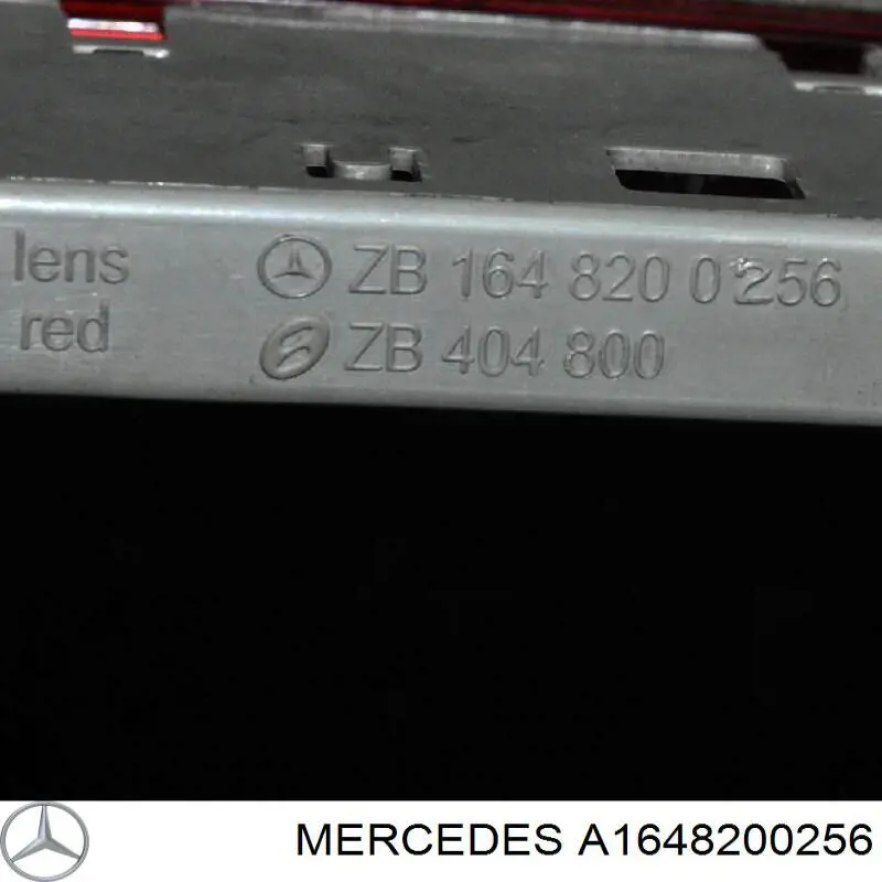 A1648200256 Mercedes Lampa stop tylna dodatkowa