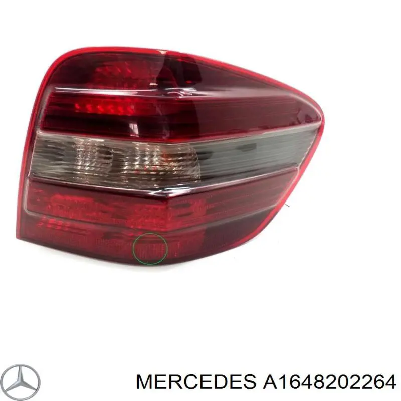 A1648202264 Mercedes Lampa zespolona tylna prawa