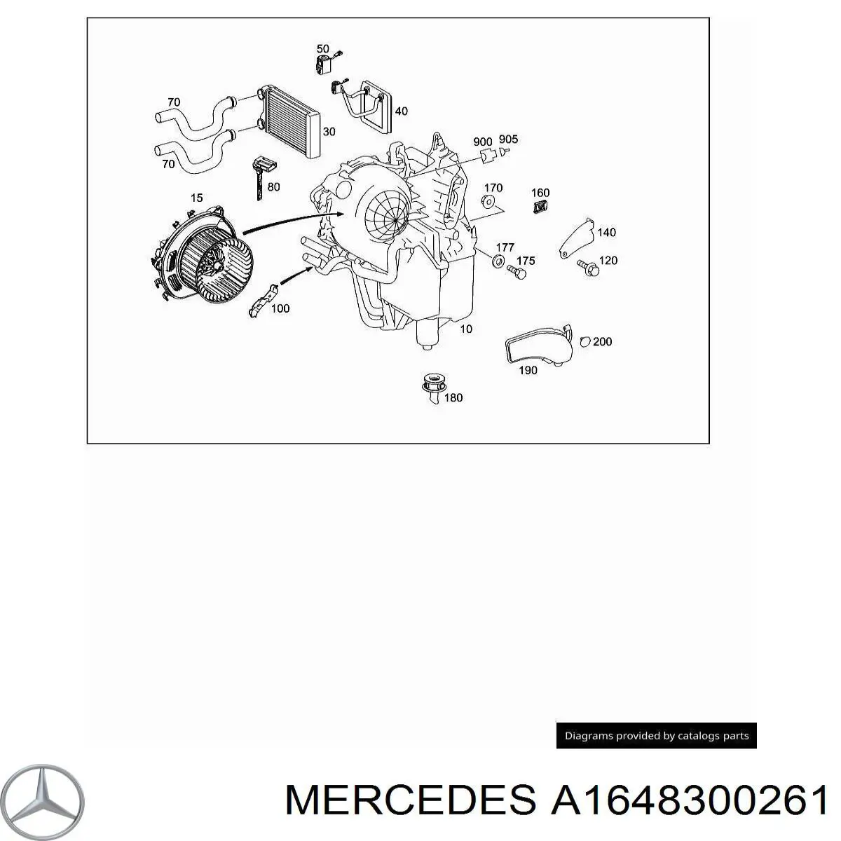 Chłodnica nagrzewnicy (ogrzewacza) Mercedes A1648300261 cena, od 41,70 USD