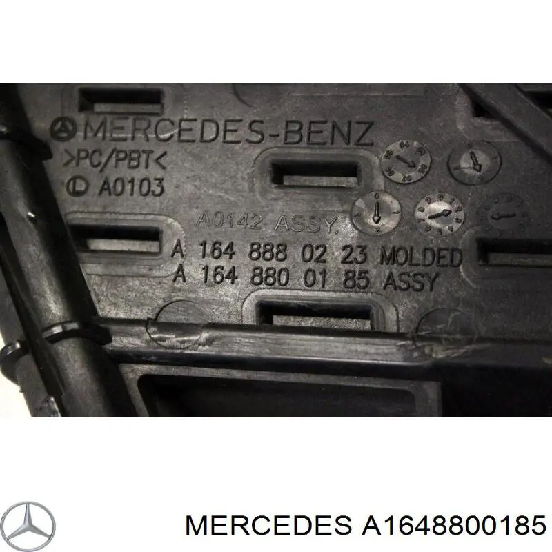 Do koszyka A1648800185 Mercedes Atrapa chłodnicy
