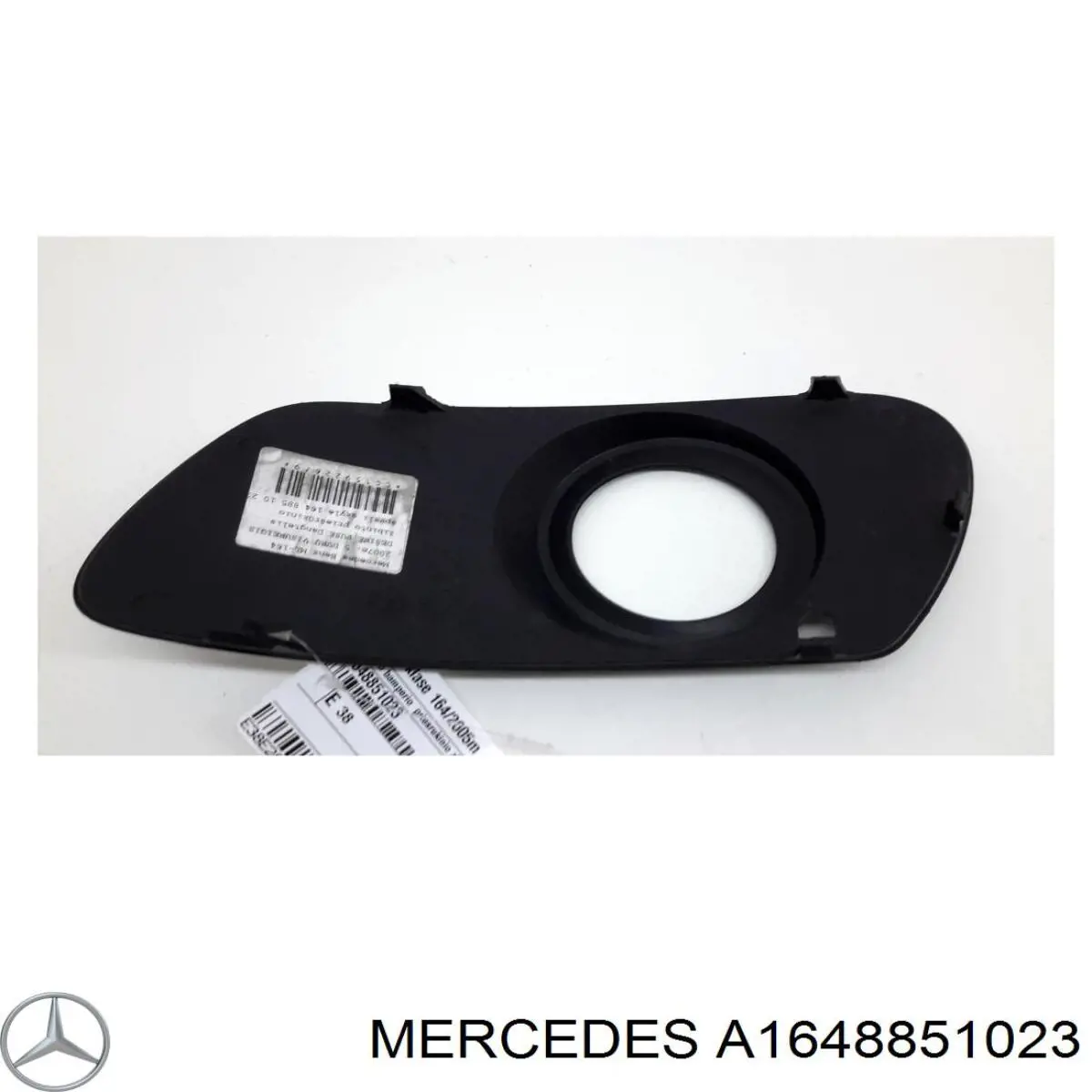 A1648851023 Mercedes Obrzeże lampy przeciwmgielnej prawej