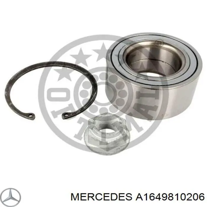 Do koszyka A1649810206 Mercedes Łożysko piasty przedniej