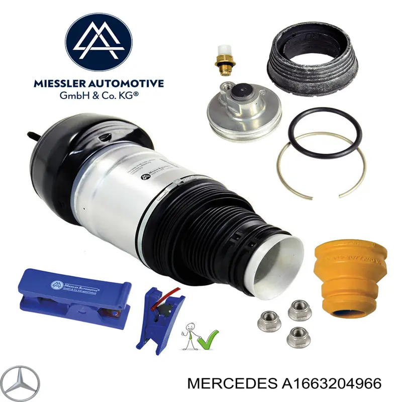 A1663204966 Mercedes Amortyzator przedni lewy