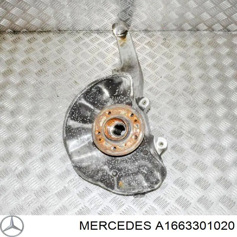 Czop (zwrotnica) przedni prawy Mercedes A1663301020 cena, od 352,43 USD