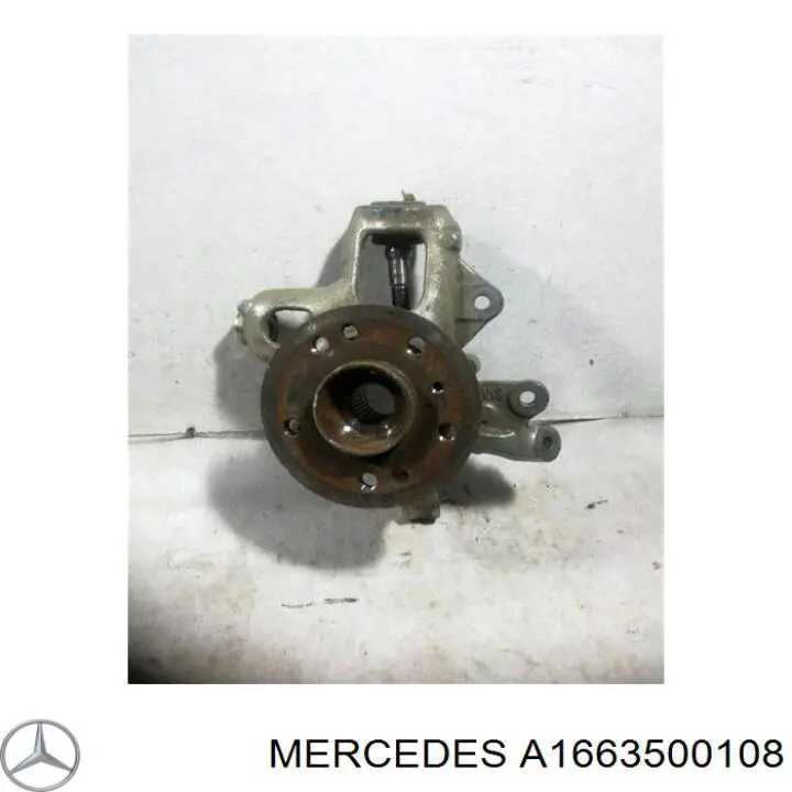 A1663500108 Mercedes Czop (zwortnica) tylny lewy