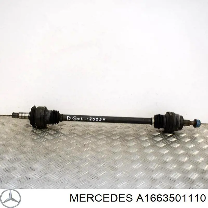 A1663501110 Mercedes Półoś tylna