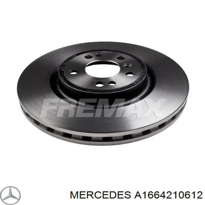 Tarcza hamulcowa przednia Mercedes A1664210612 cena, od 103,49 USD