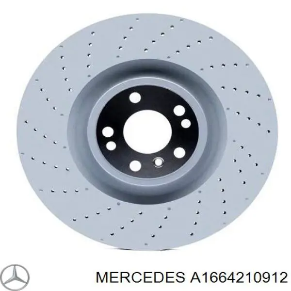 A1664210912 Mercedes Tarcza hamulcowa przednia