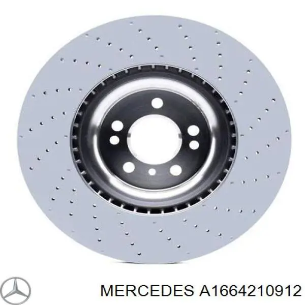 A1664210912 Mercedes Tarcza hamulcowa przednia