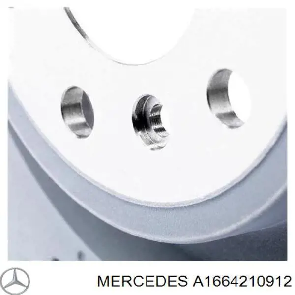 Do koszyka A1664210912 Mercedes Tarcza hamulcowa przednia