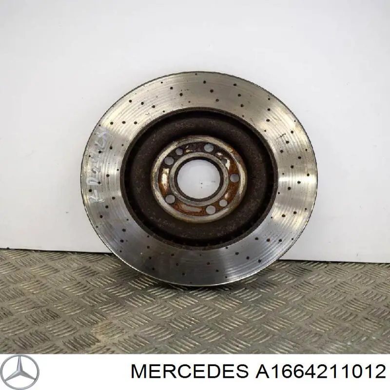 Tarcza hamulcowa przednia A1664211012 Mercedes