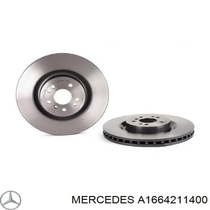 Tarcza hamulcowa przednia Mercedes A1664211400 cena, od 127,52 USD