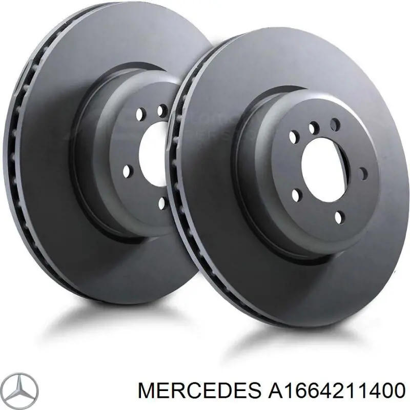 A1664211400 Mercedes Tarcza hamulcowa przednia