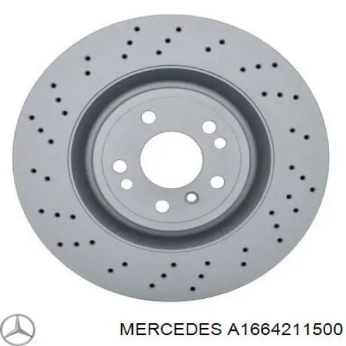 A1664211500 Mercedes Tarcza hamulcowa przednia