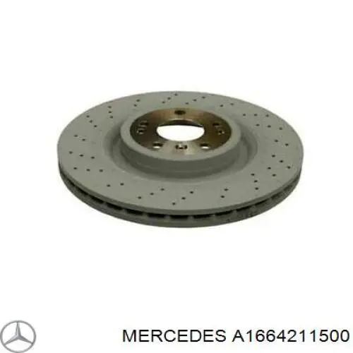 Do koszyka A1664211500 Mercedes Tarcza hamulcowa przednia