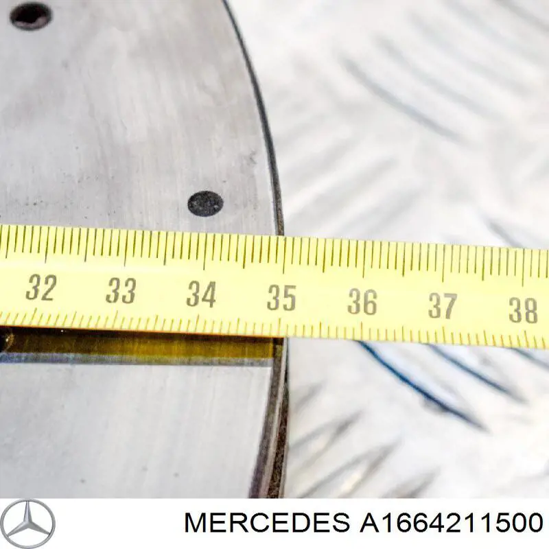 A1664211500 Mercedes Tarcza hamulcowa przednia