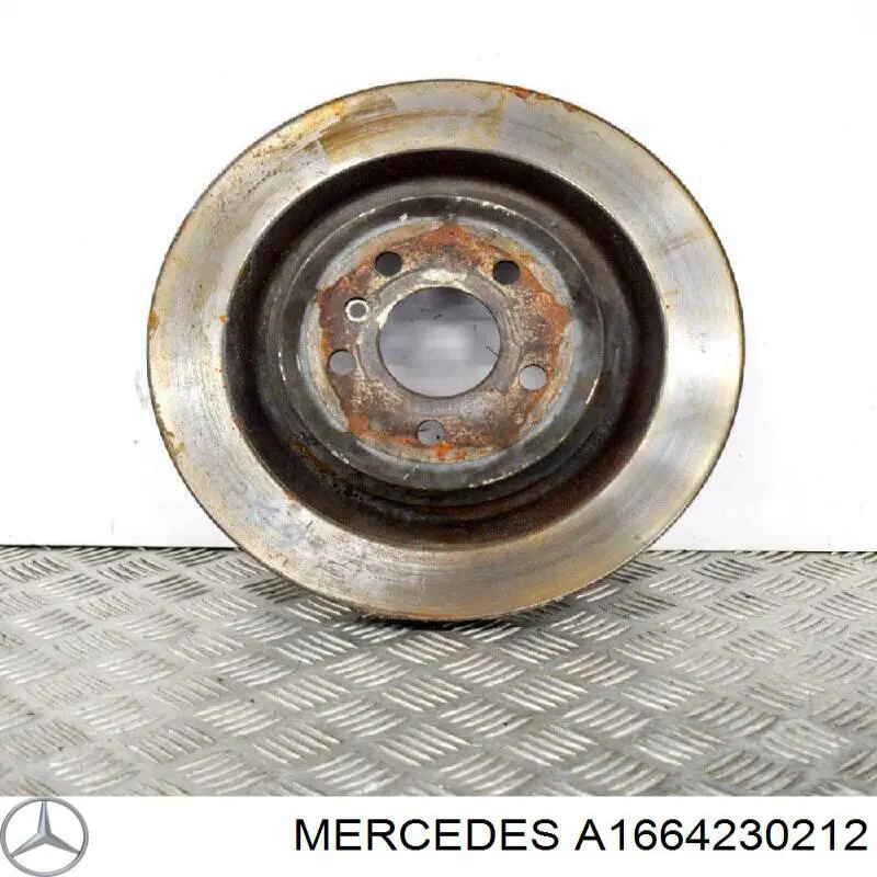 A1664230212 Mercedes Tarcza hamulcowa tylna