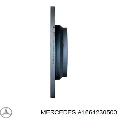 Do koszyka A1664230500 Mercedes Tarcza hamulcowa tylna