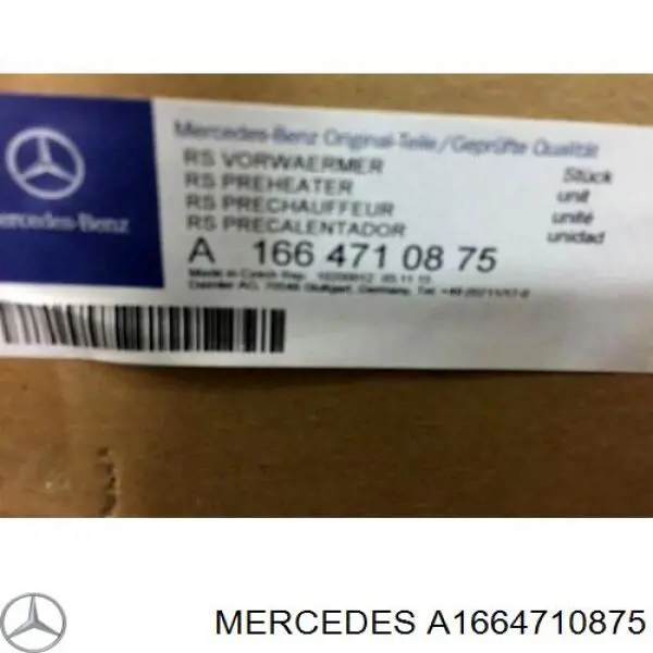 Do koszyka A1664710875 Mercedes Blok podgrzewania paliwa