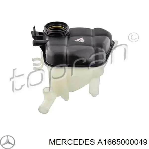 Do koszyka A1665000049 Mercedes Zbiorniczek wyrównawczy układu chłodzenia