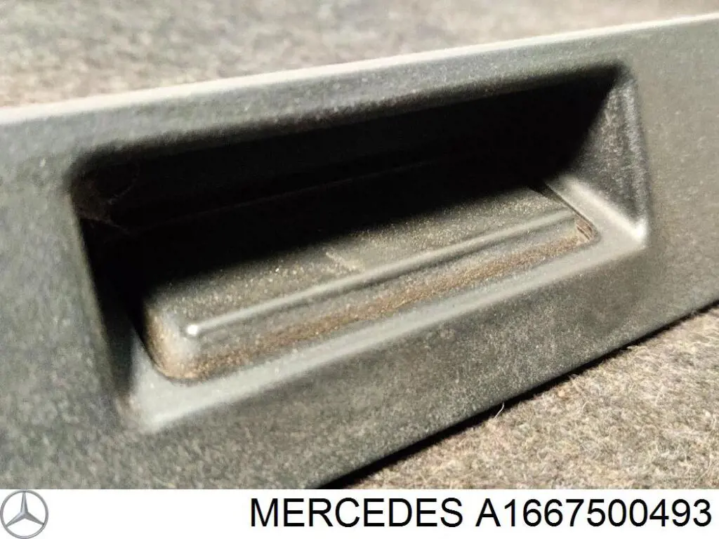 Do koszyka A1667500493 Mercedes Klamka bagażnika (drzwi 3/5 tylnych) zewnętrzna
