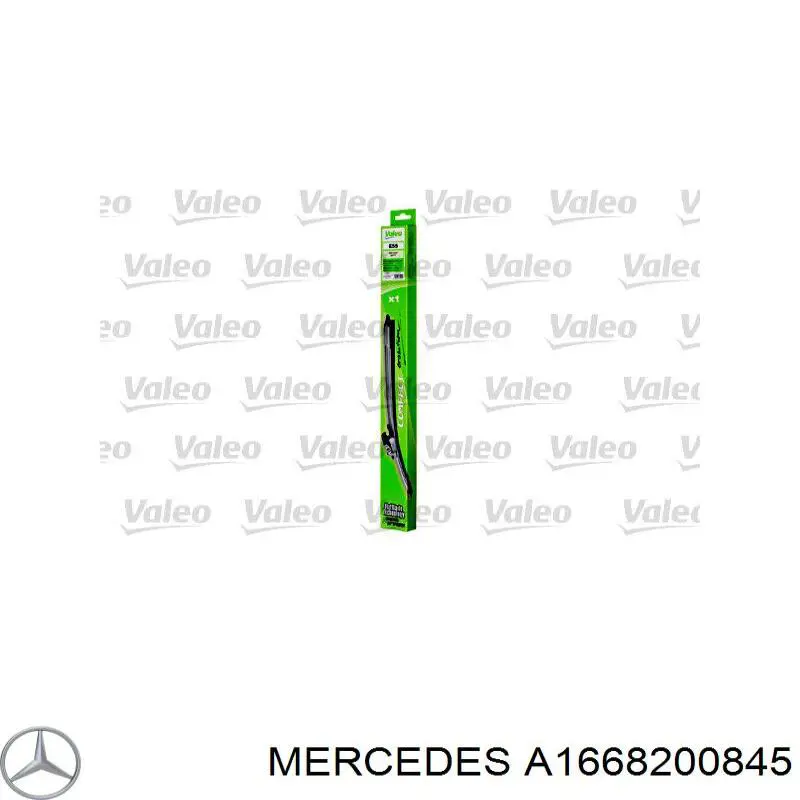 Do koszyka A1668200845 Mercedes Pióro wycieraczki szyby przedniej, zestaw (2 szt.)