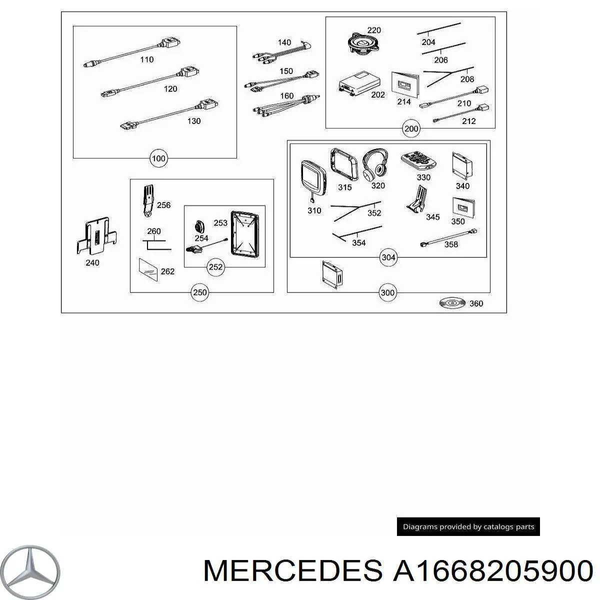 A1668205900 Mercedes 