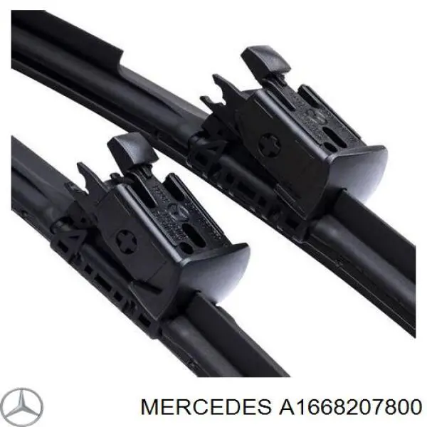 A1668207800 Mercedes Pióro wycieraczki szyby przedniej, zestaw (2 szt.)