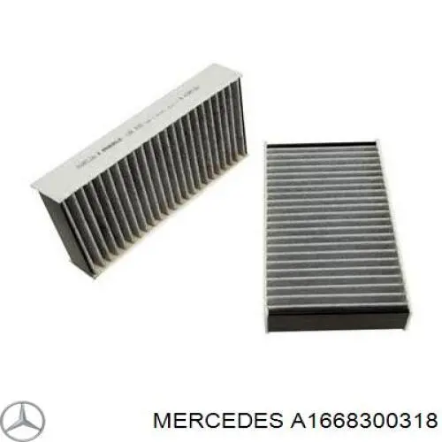 Do koszyka A1668300318 Mercedes Filtr kabiny