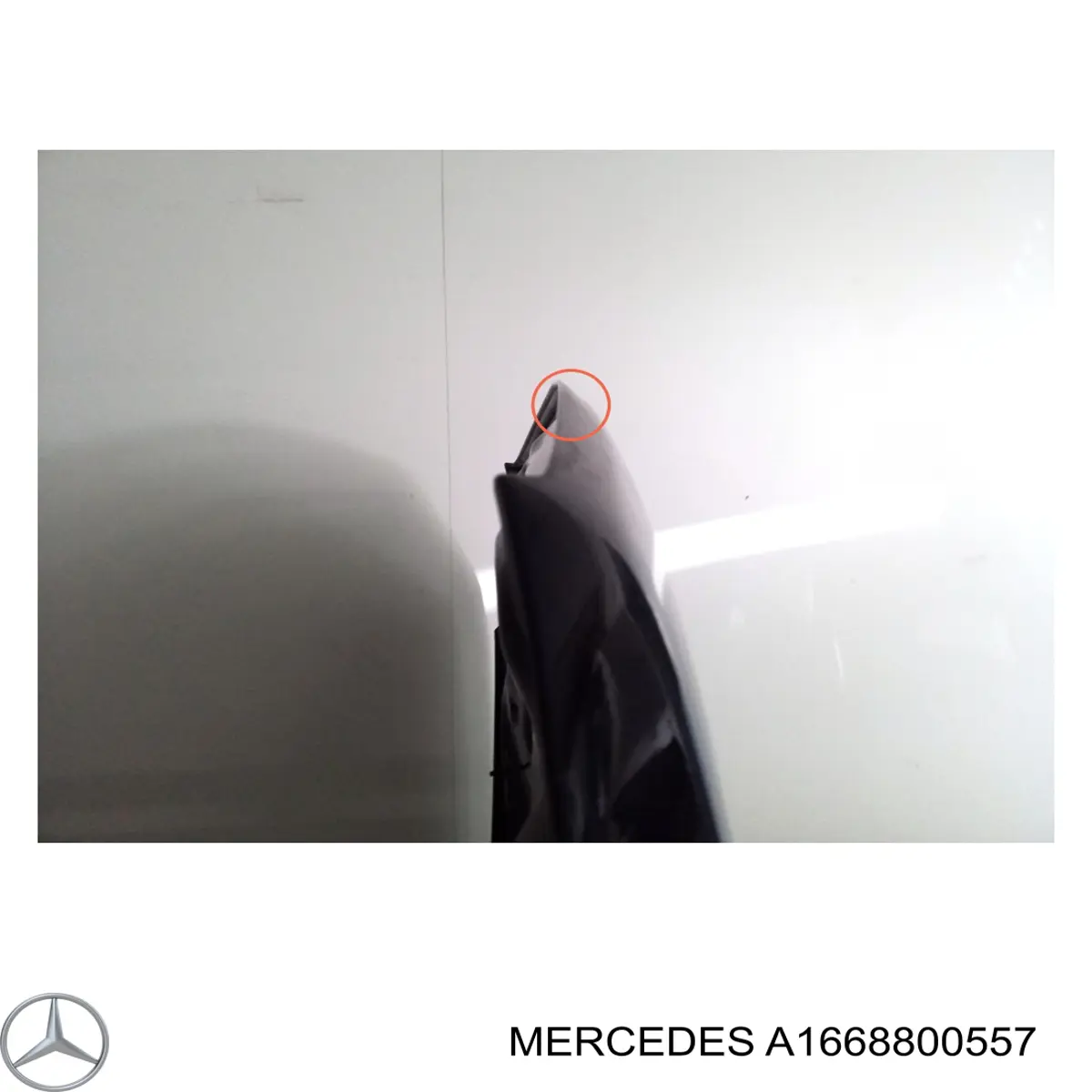 Do koszyka A1668800557 Mercedes Maska silnika