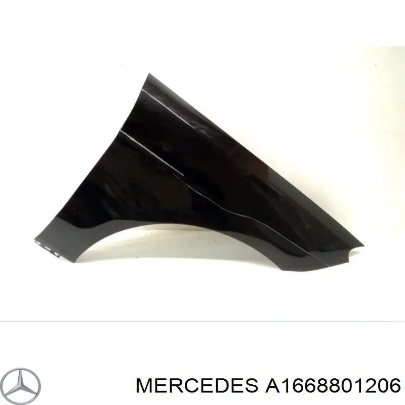 Błotnik przedni prawy Mercedes A1668801206 cena, od 134,52 USD