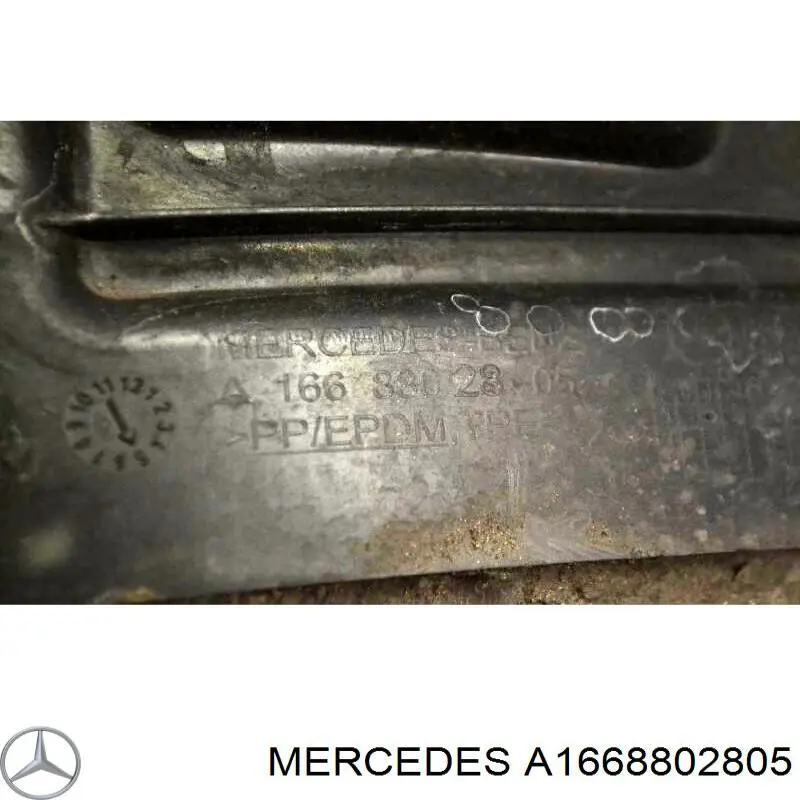 Nadkole błotnika przedniego lewe przednie Mercedes A1668802805 cena, od 62,39 USD