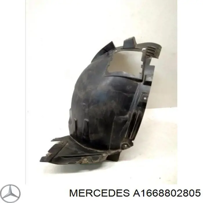 Do koszyka A1668802805 Mercedes Nadkole błotnika przedniego lewe przednie