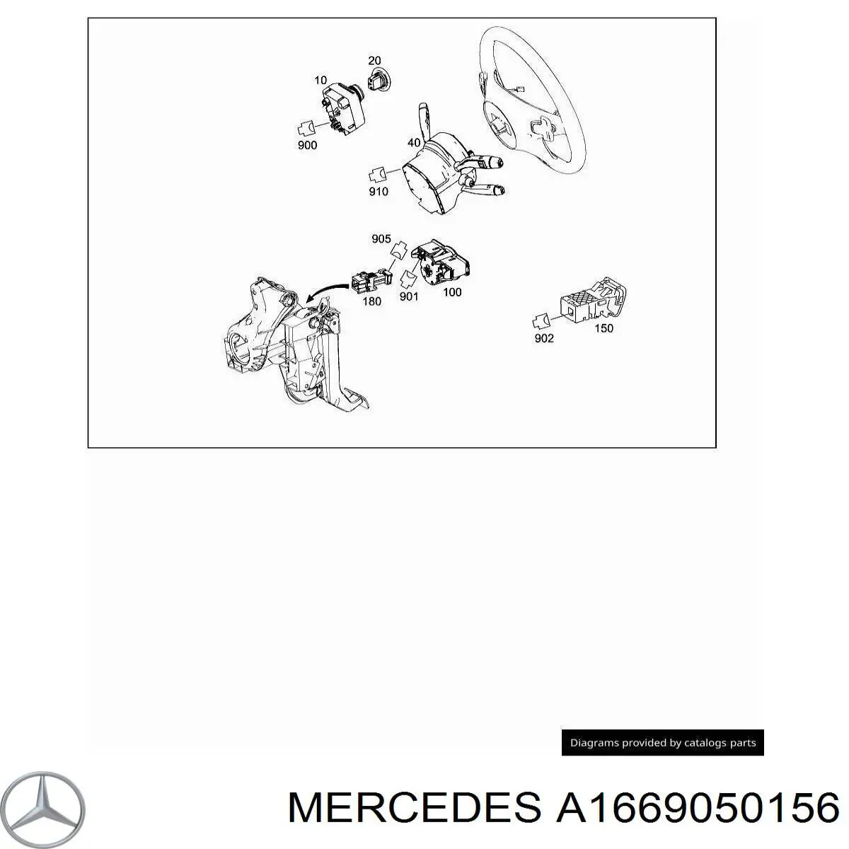 A1669050156 Mercedes Stacyjka zapłonowa