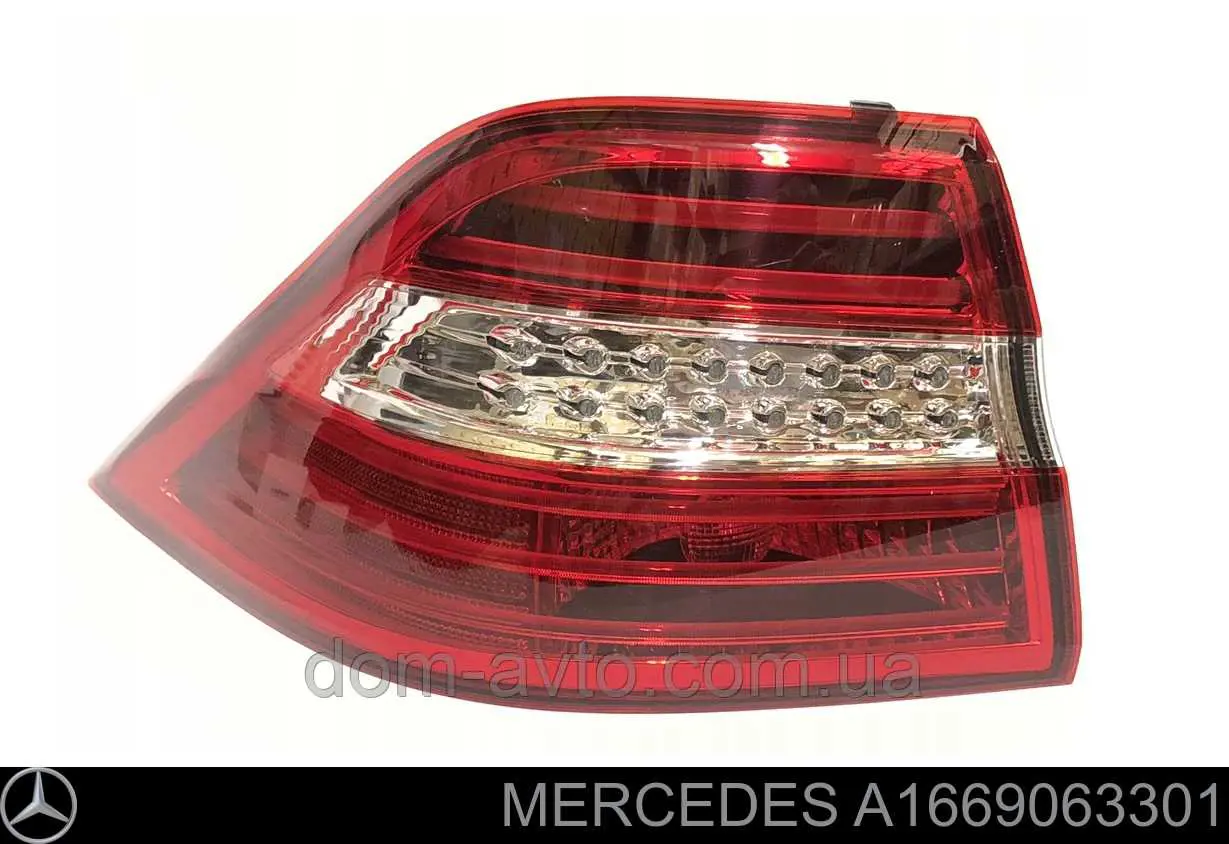 A1669063301 Mercedes Lampa zespolona tylna lewa